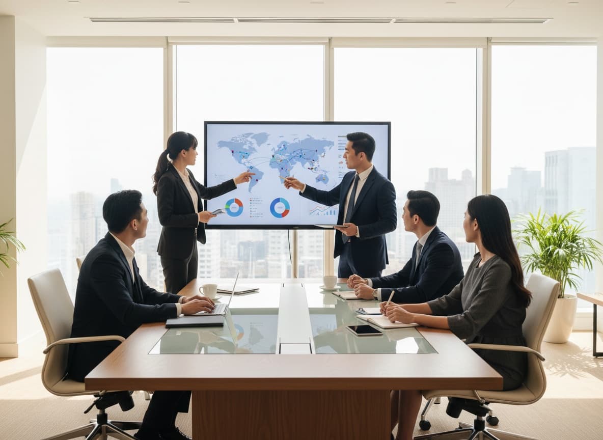 Executive business consulting meeting